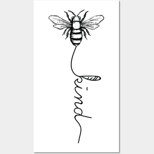 Bee Kind Posters and Art